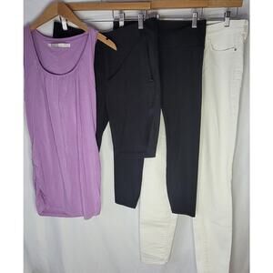 Athleta- Women's 4 piece athletic bundle- tank, leggings, jeans- size Medium/8
